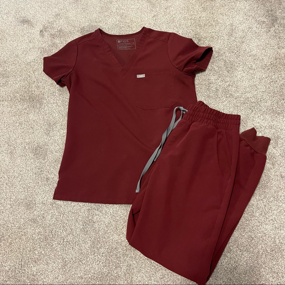Burgundy figs scrub set